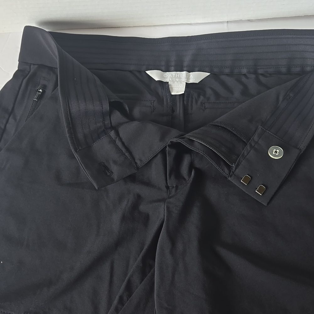 Athleta Tribeca 9" Bermuda Shorts Lightweight Black Womens Size 2 5 Pockets - Picture 4 of 10